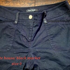 White House Black Market Dark Black Shorts
